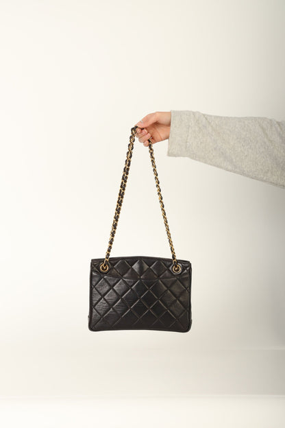 Chanel 1994 Lambskin Turnlock Tote