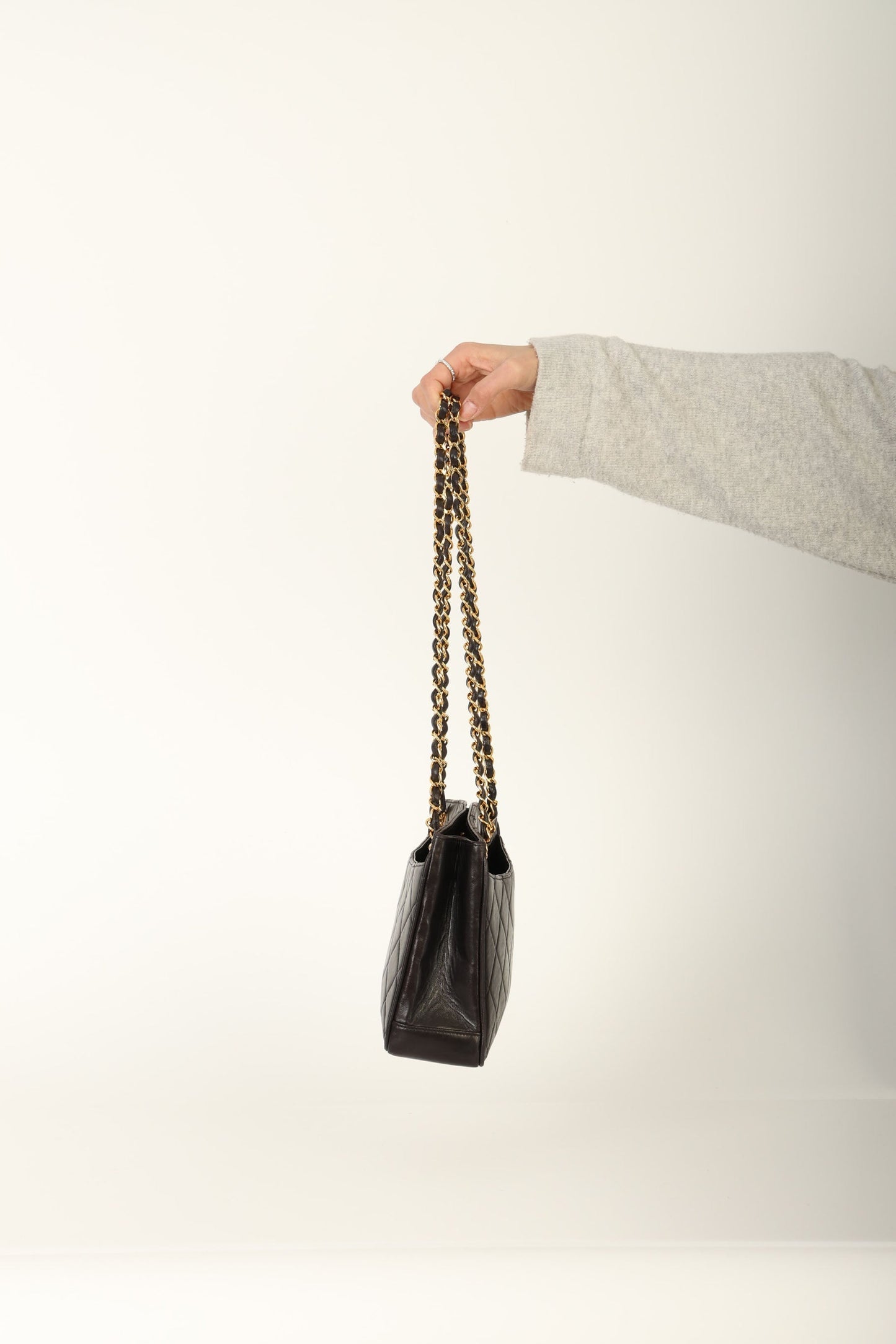 Chanel 1994 Lambskin Turnlock Tote