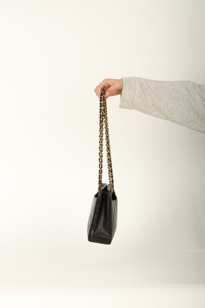 Chanel 1994 Lambskin Turnlock Tote