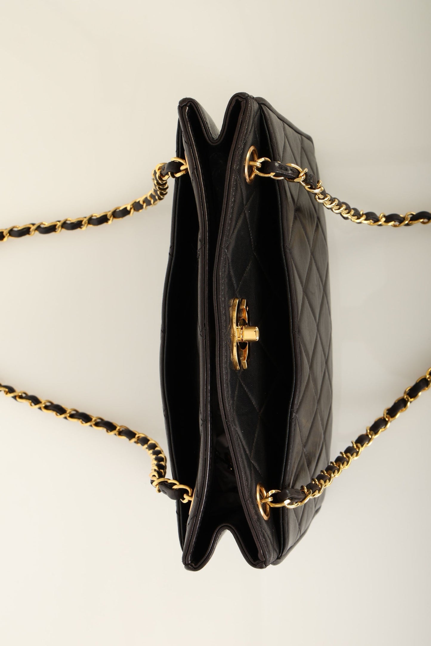 Chanel 1994 Lambskin Turnlock Tote