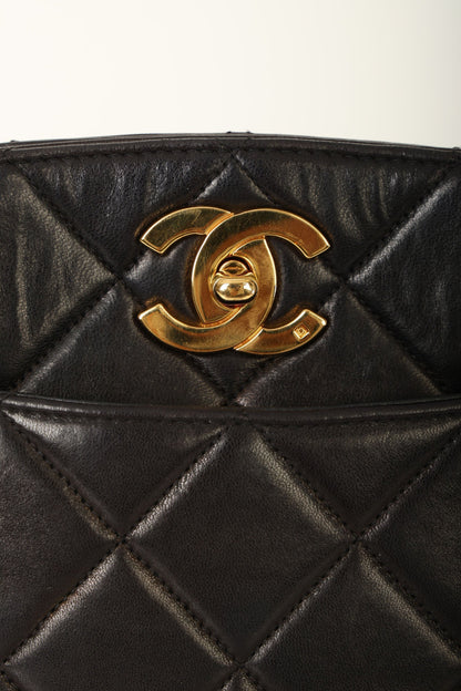 Chanel 1994 Lambskin Turnlock Tote