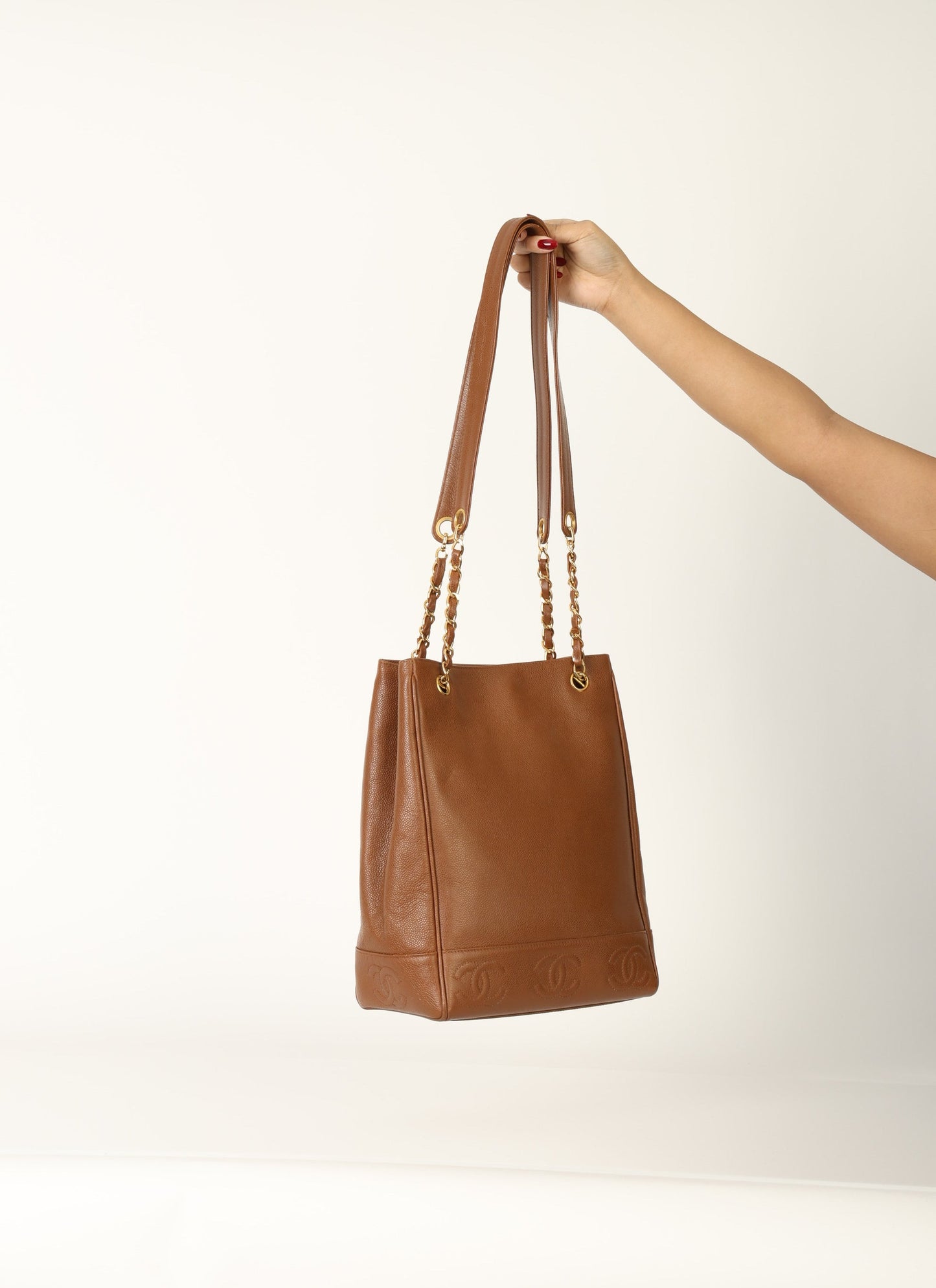 Chanel 1996 Caviar CC Logo Tote