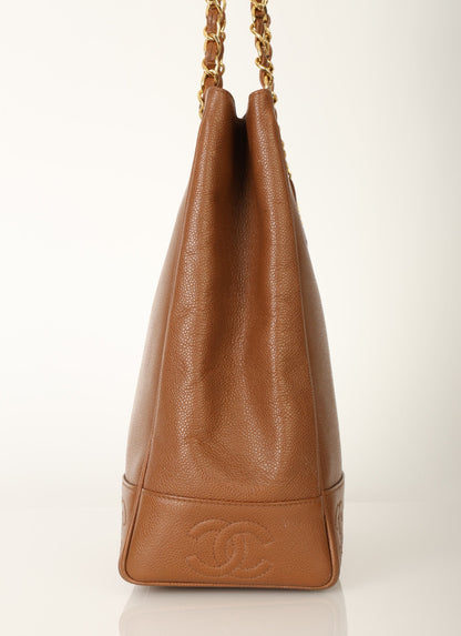 Chanel 1996 Caviar CC Logo Tote