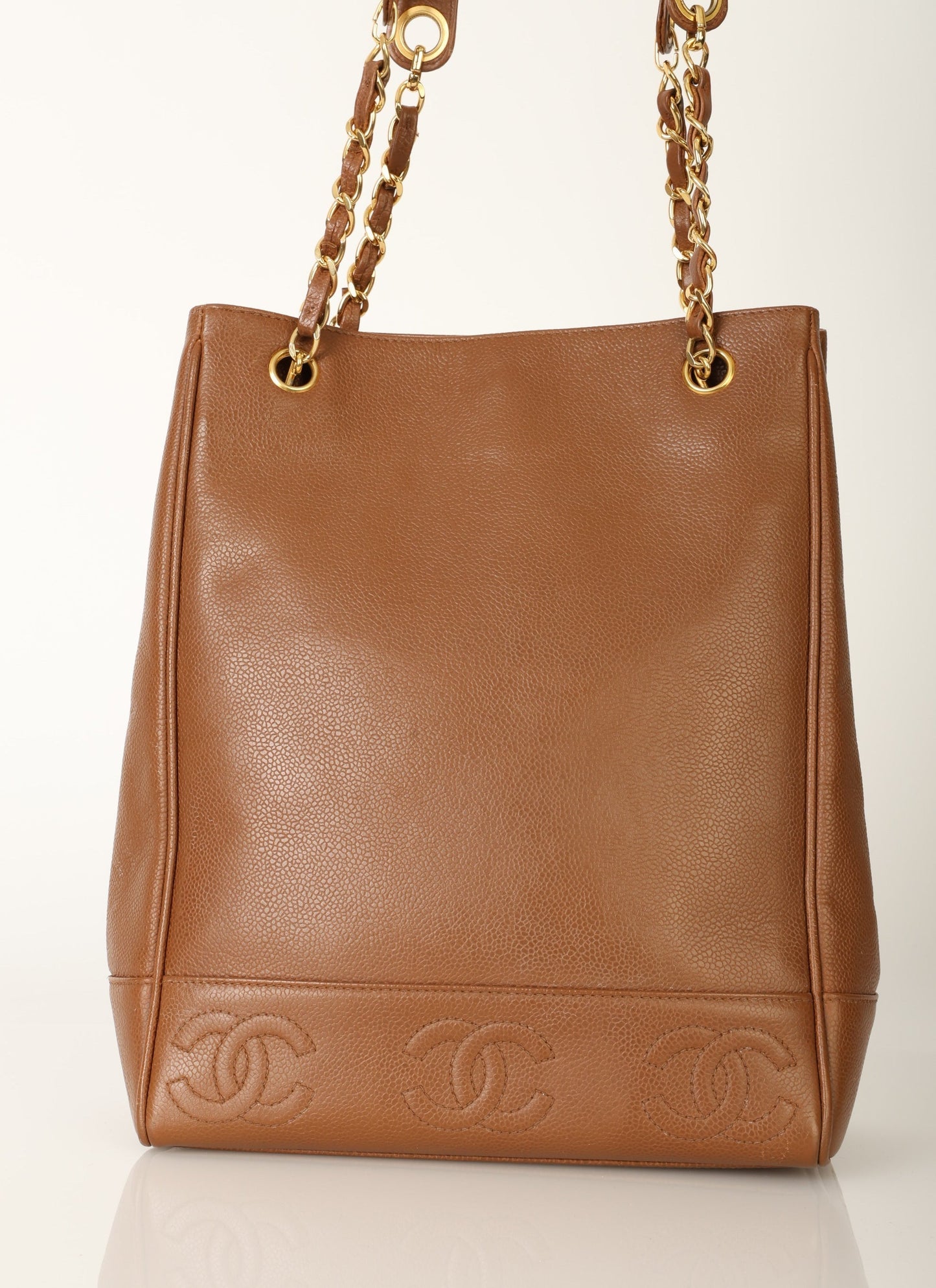 Chanel 1996 Caviar CC Logo Tote