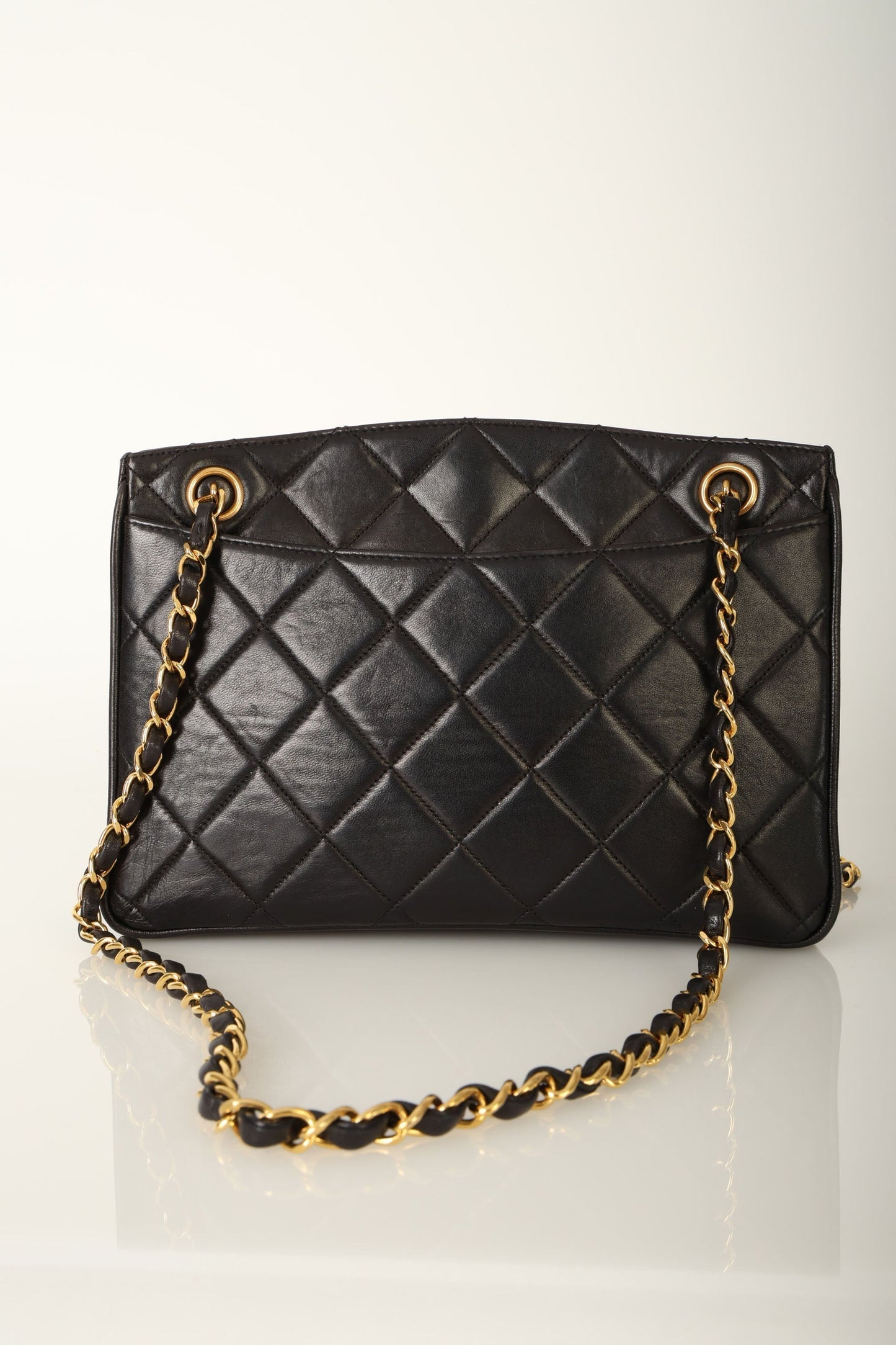 Chanel 1994 Lambskin Turnlock Tote