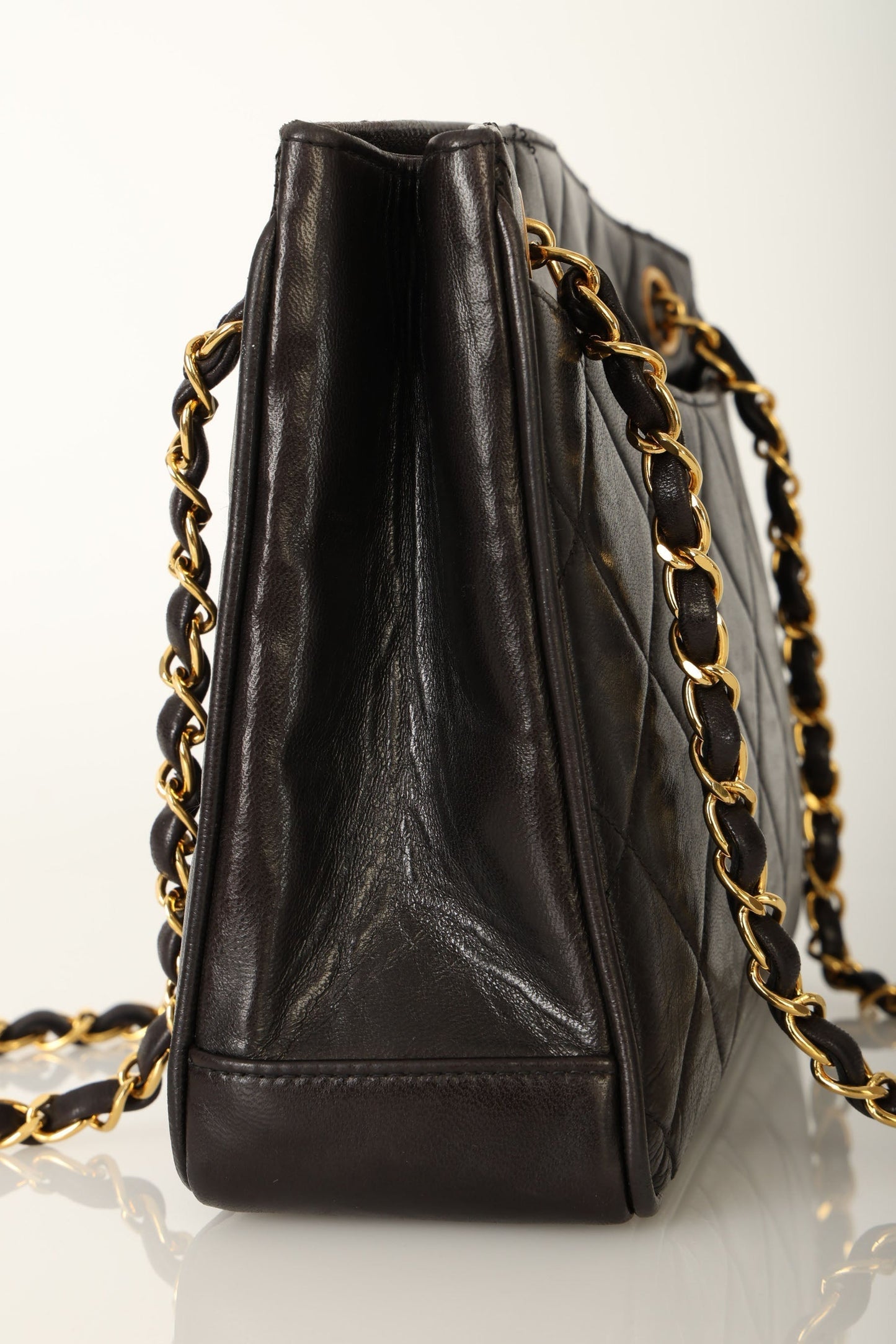 Chanel 1994 Lambskin Turnlock Tote