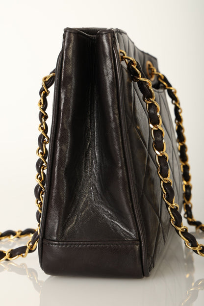Chanel 1994 Lambskin Turnlock Tote