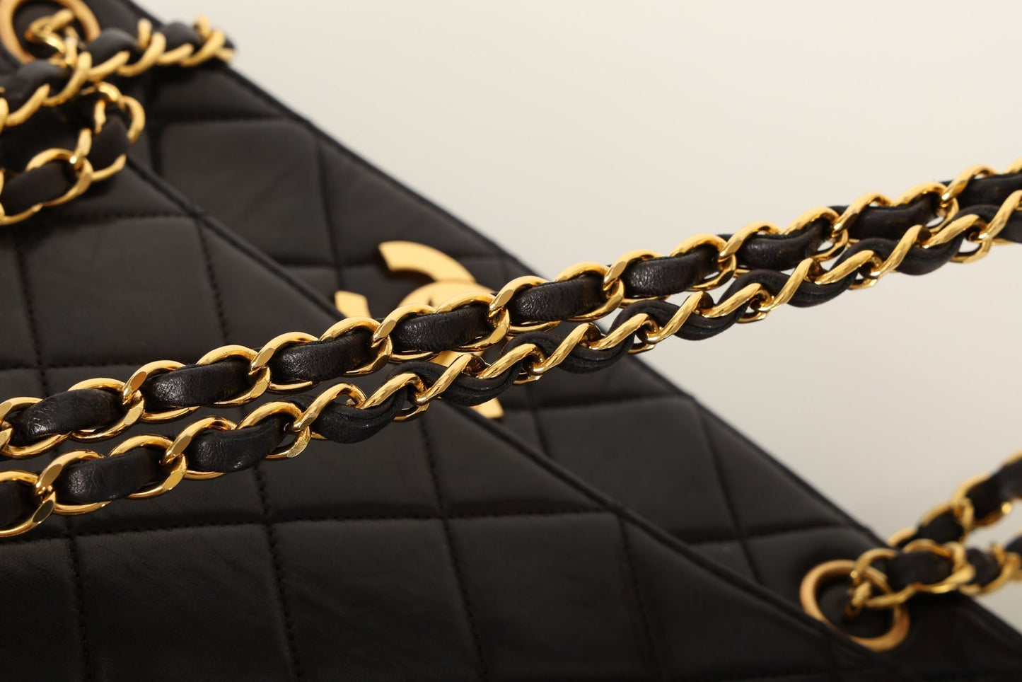 Chanel 1994 Lambskin Turnlock Tote