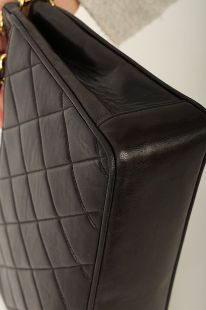 Chanel 1994 Lambskin Turnlock Tote