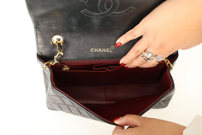 Chanel 1991 Lambskin Turnlock Full Flap