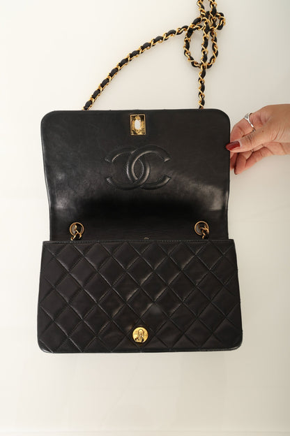 Chanel 1991 Lambskin Turnlock Full Flap