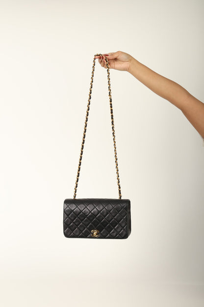 Chanel 1991 Lambskin Turnlock Full Flap