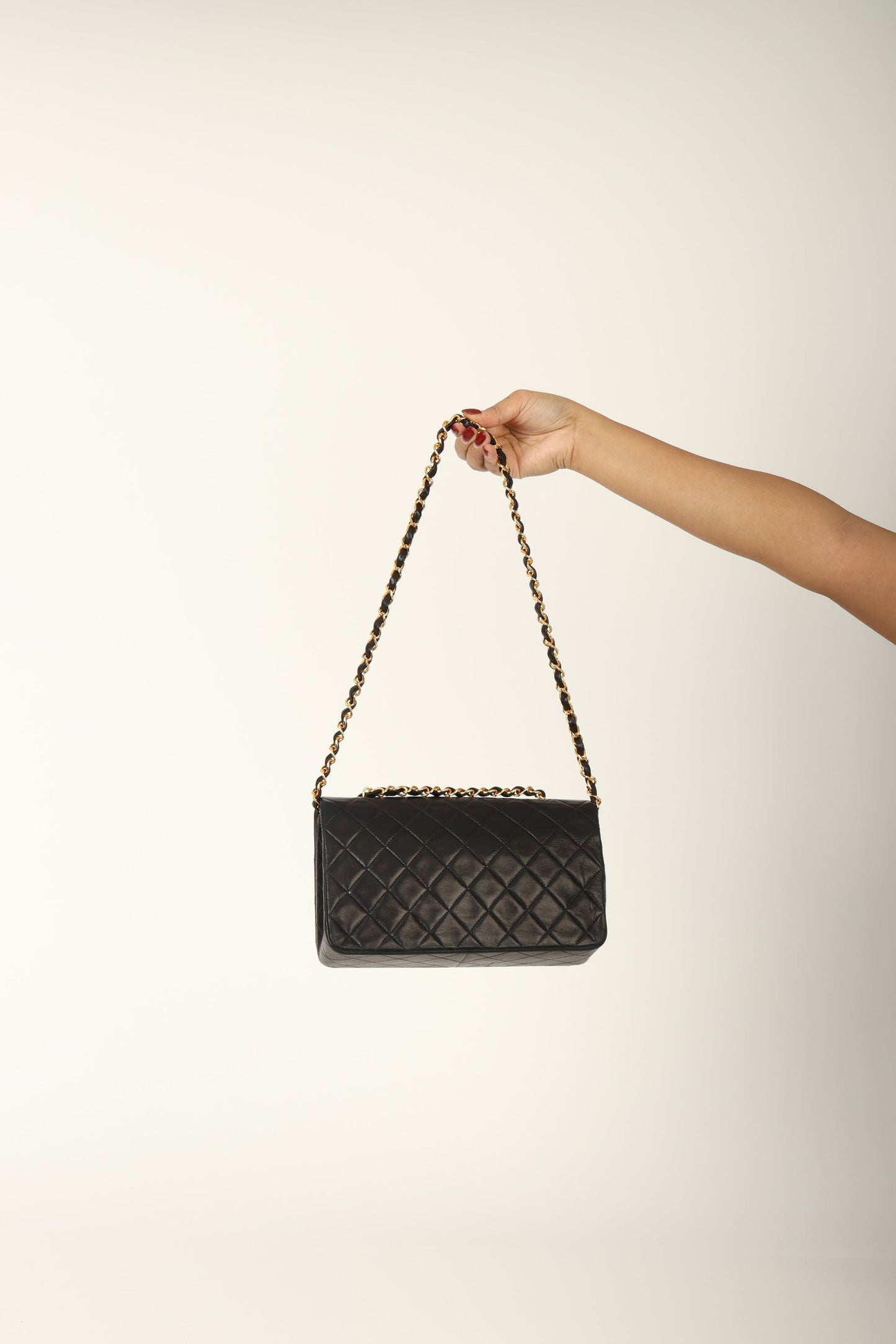 Chanel 1991 Lambskin Turnlock Full Flap