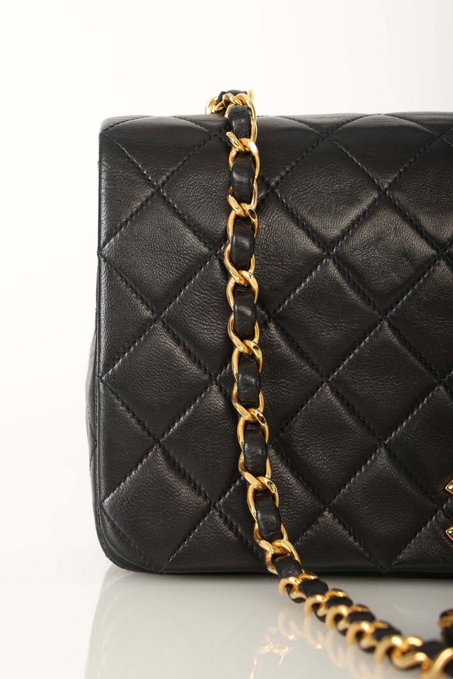 Chanel 1991 Lambskin Turnlock Full Flap