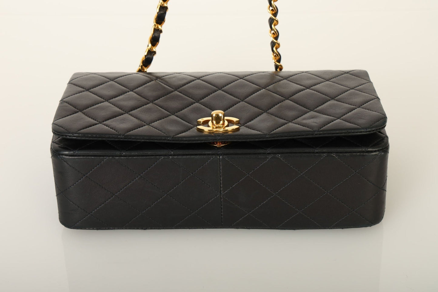 Chanel 1991 Lambskin Turnlock Full Flap