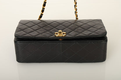 Chanel 1991 Lambskin Turnlock Full Flap