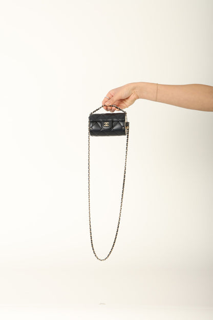 Chanel 2021 Lambskin Chain Minaudi??re