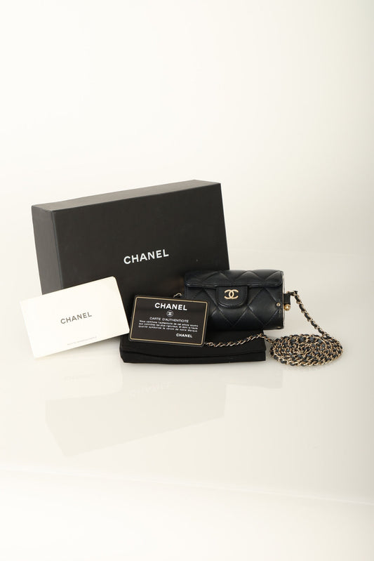 Chanel 2021 Lambskin Chain Minaudi??re