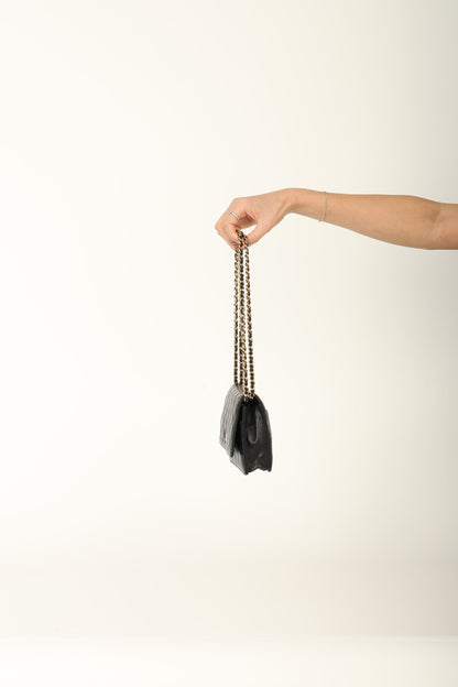 Chanel 2017 Caviar Wallet on Chain