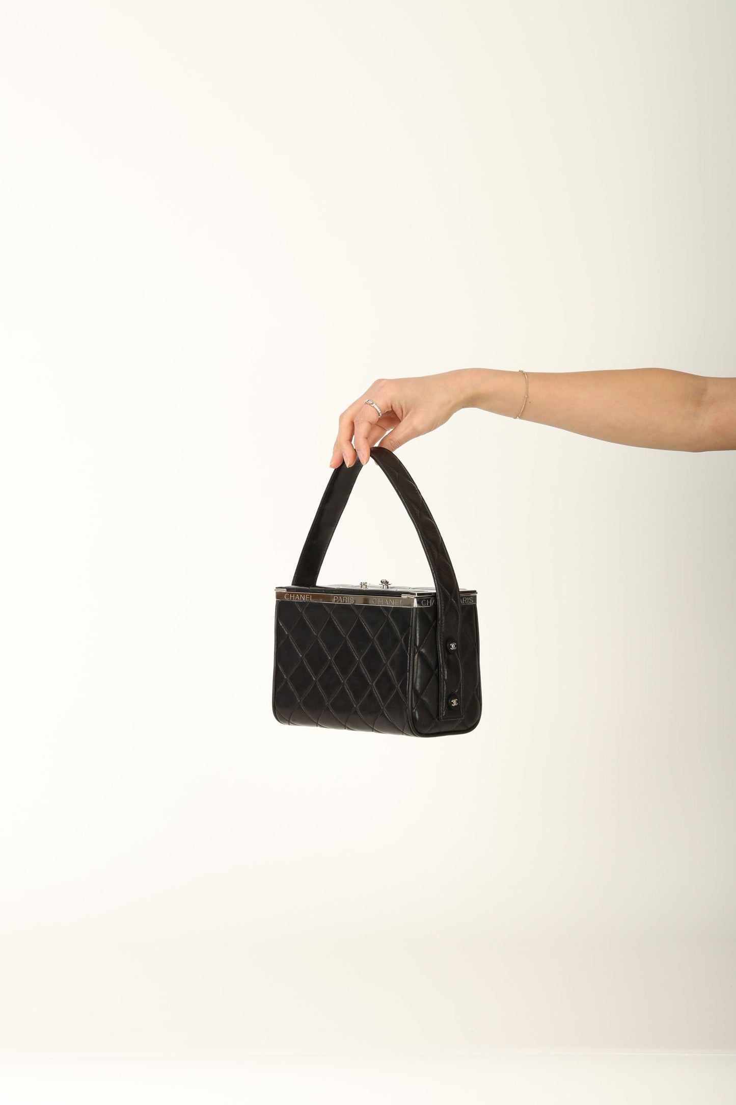 Chanel 1996 Lambskin Top Handle Vanity
