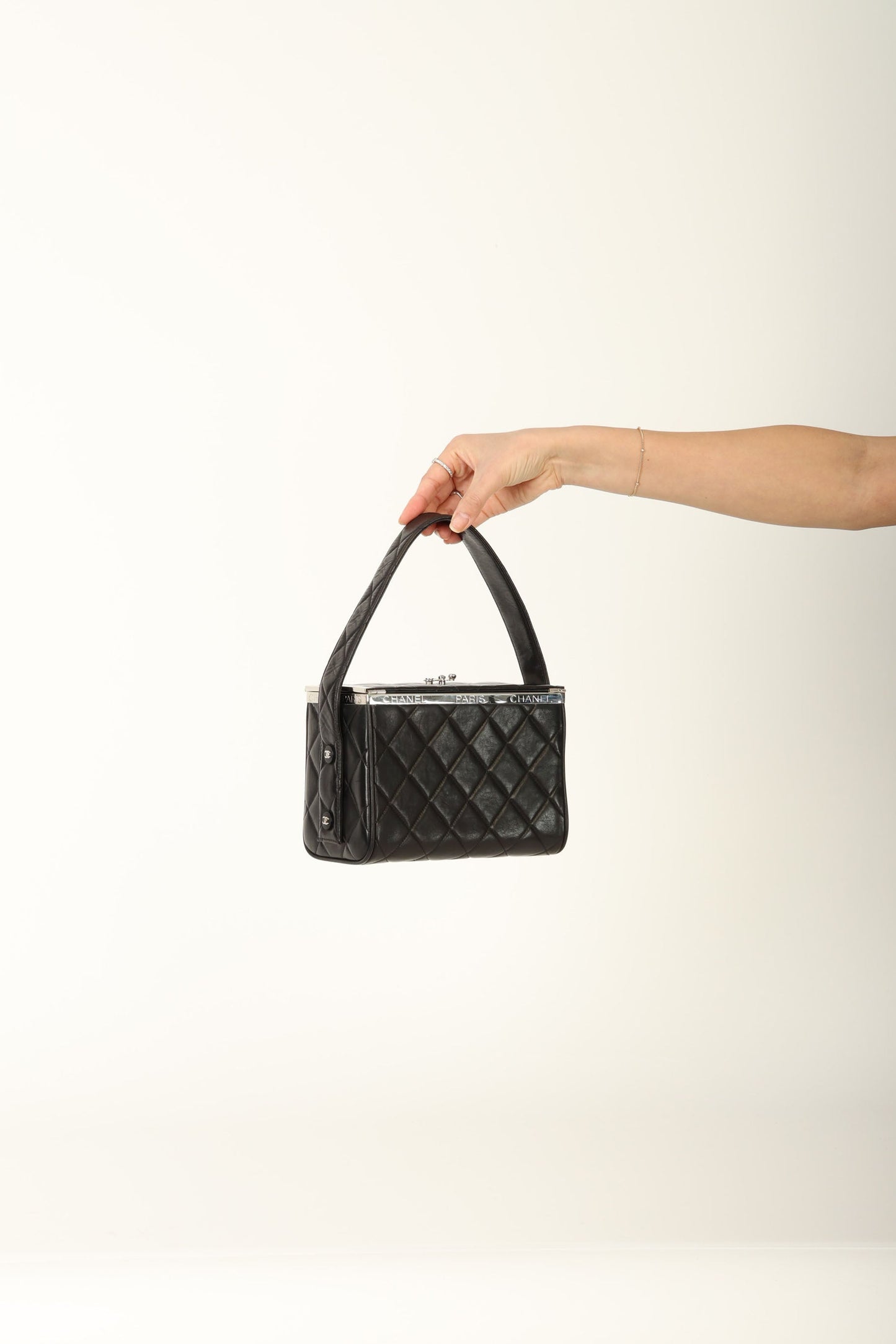 Chanel 1996 Lambskin Top Handle Vanity