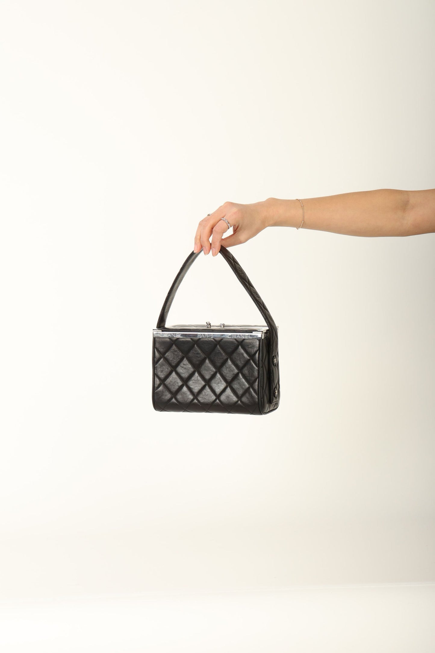 Chanel 1996 Lambskin Top Handle Vanity