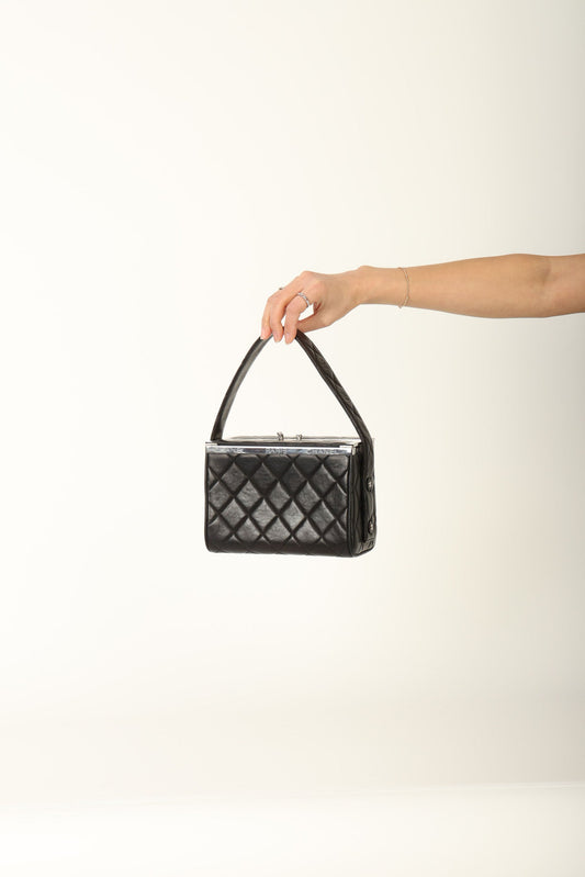 Chanel 1996 Lambskin Top Handle Vanity