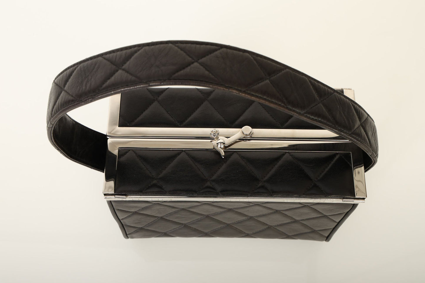 Chanel 1996 Lambskin Top Handle Vanity