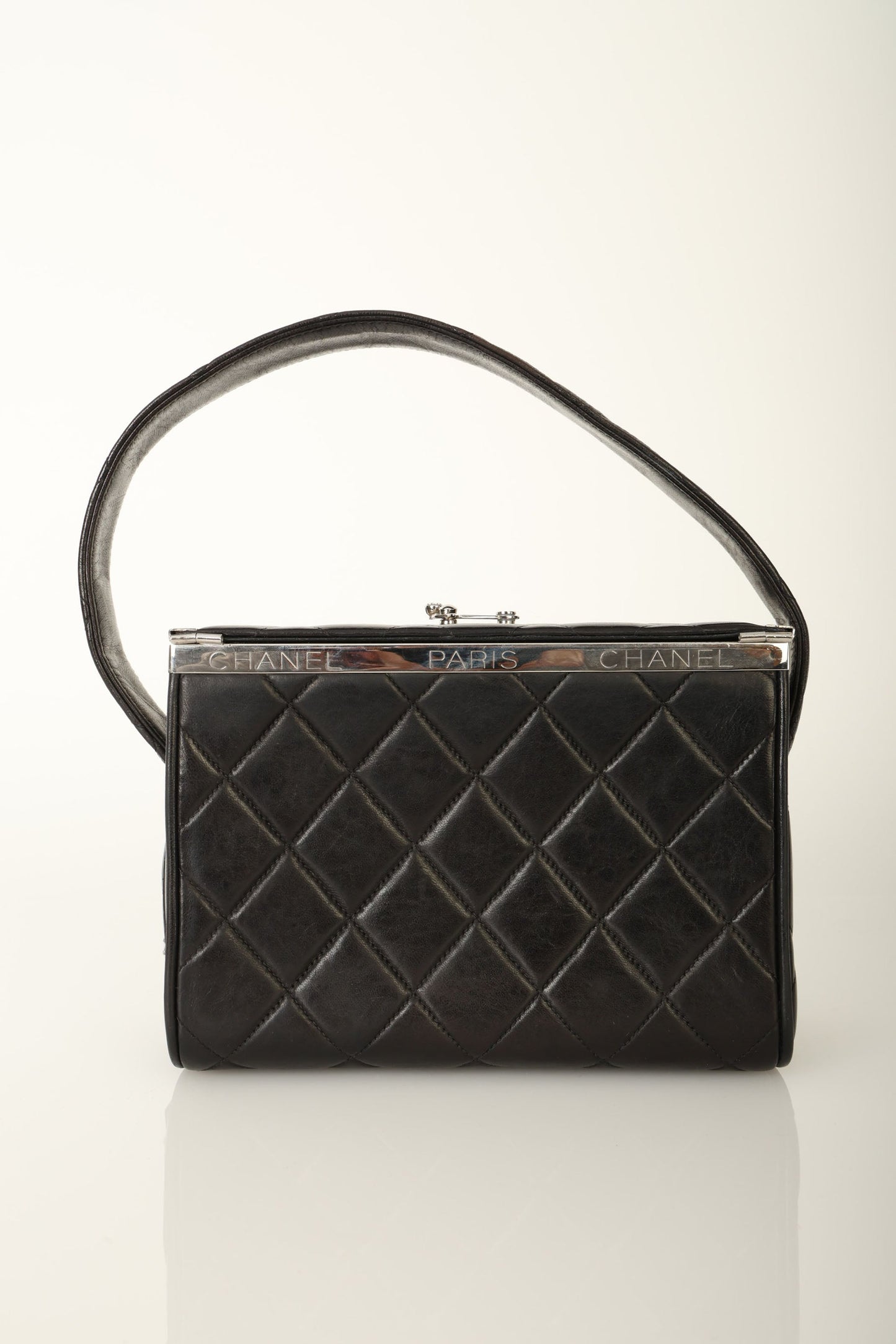 Chanel 1996 Lambskin Top Handle Vanity