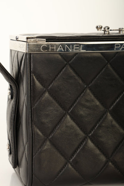 Chanel 1996 Lambskin Top Handle Vanity