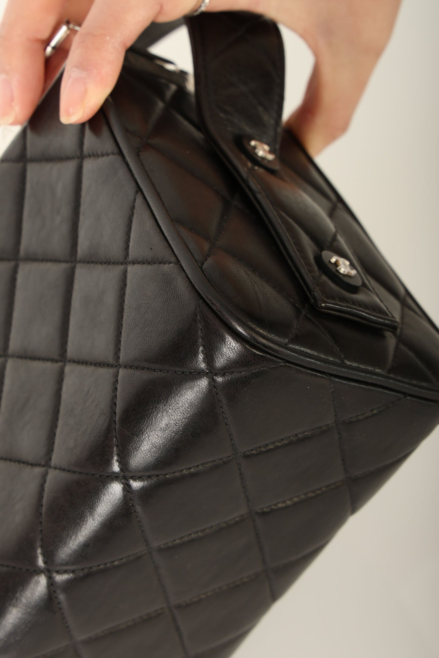 Chanel 1996 Lambskin Top Handle Vanity