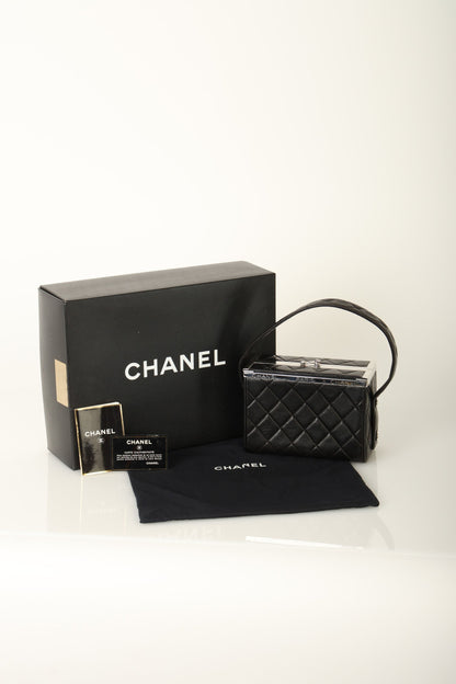 Chanel 1996 Lambskin Top Handle Vanity