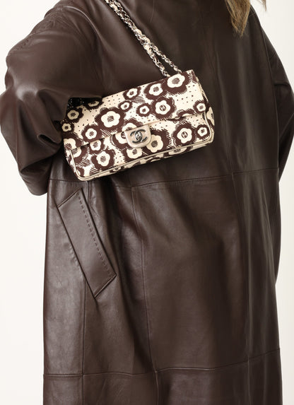 Chanel 2005 Canvas Camellia East West Flap