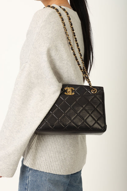 Chanel 1994 Lambskin Turnlock Tote