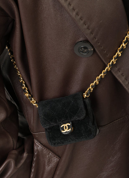 Chanel 1989 Velvet Micro Flap