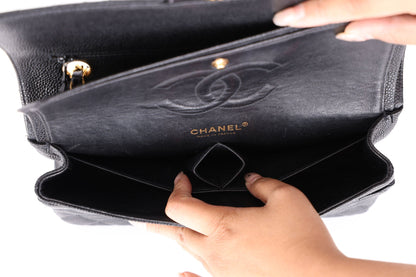Chanel 2003 Caviar Medium Double Flap