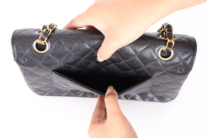 Chanel 2003 Caviar Medium Double Flap