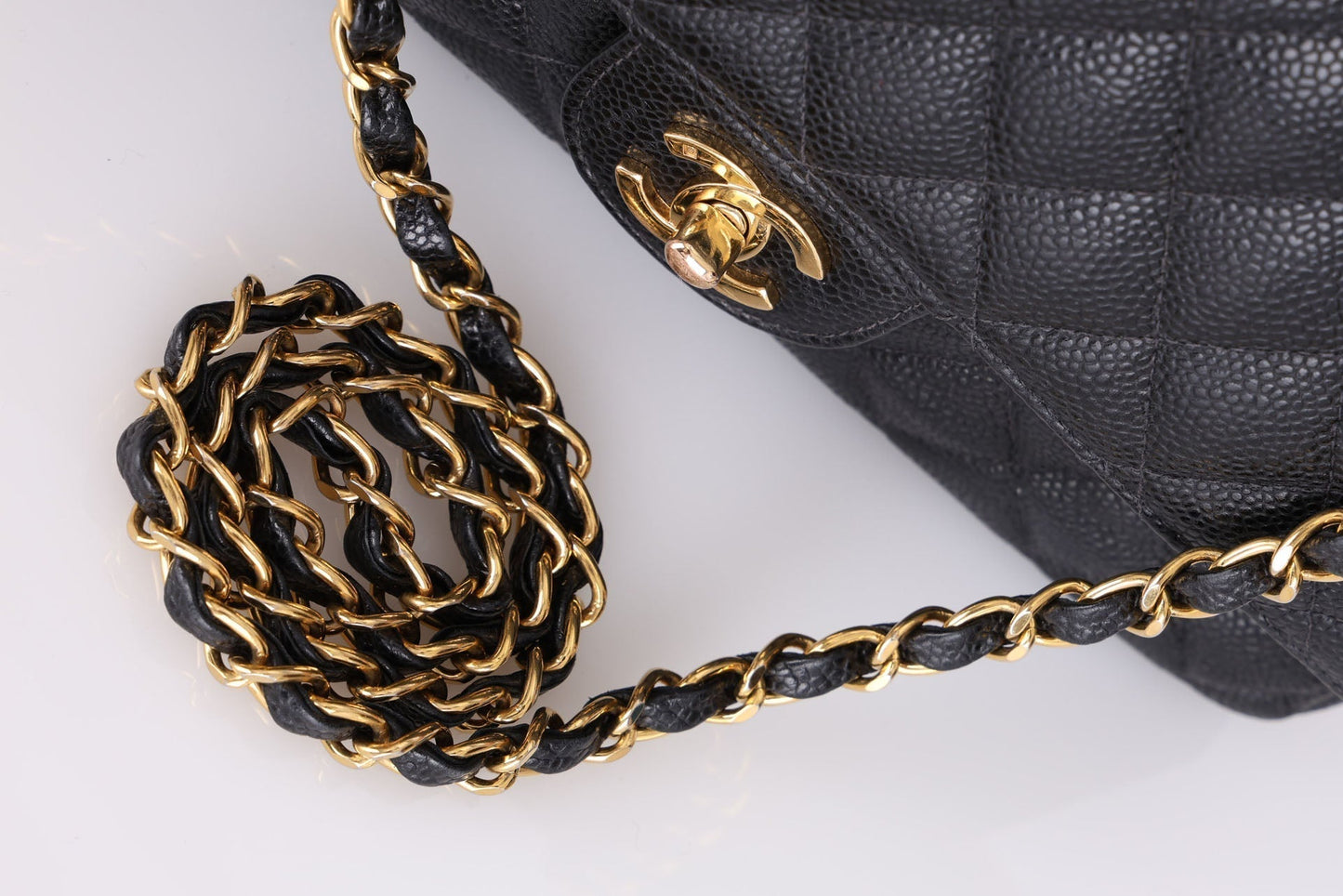 Chanel 2003 Caviar Medium Double Flap