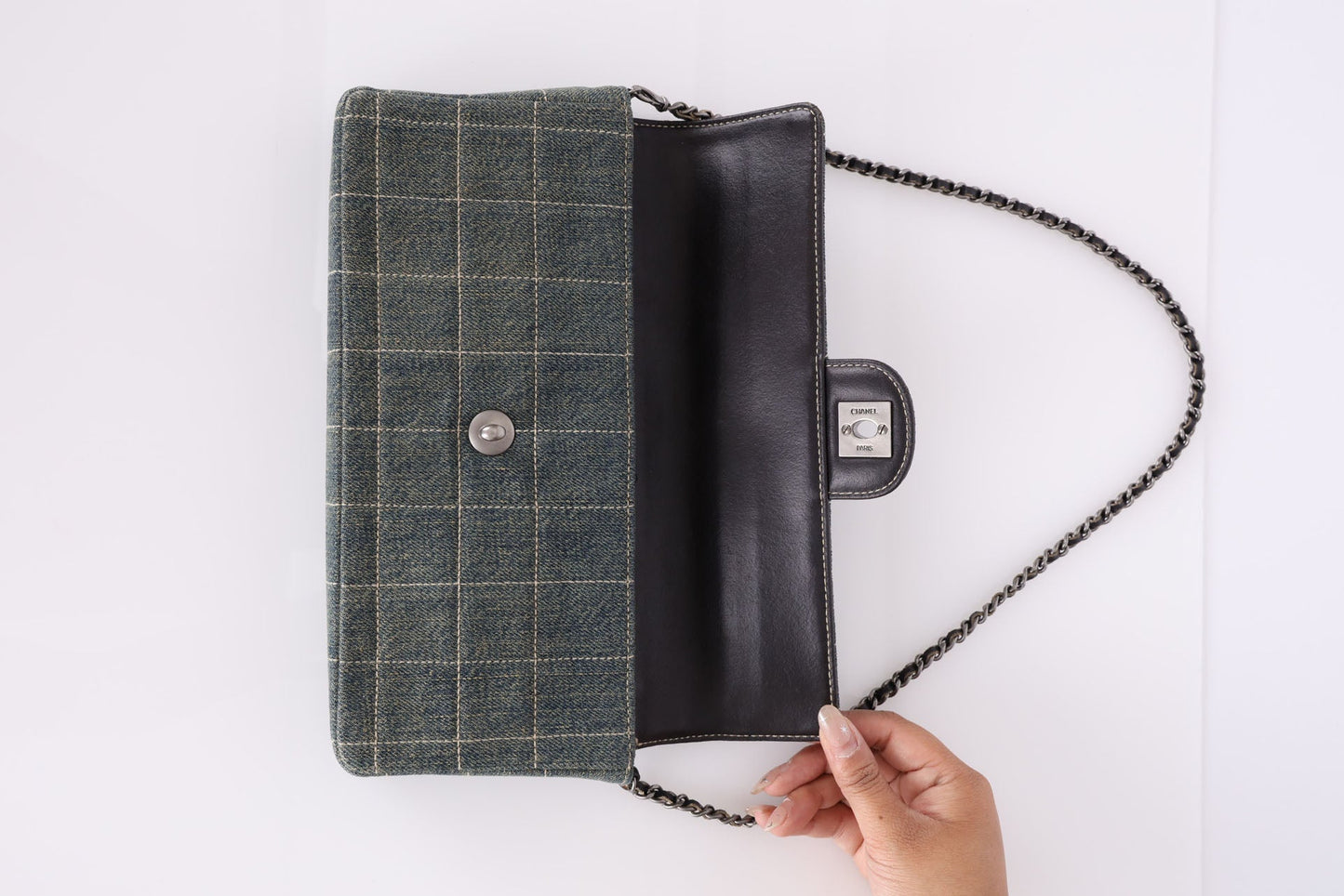 Chanel 2000 Denim East West Flap