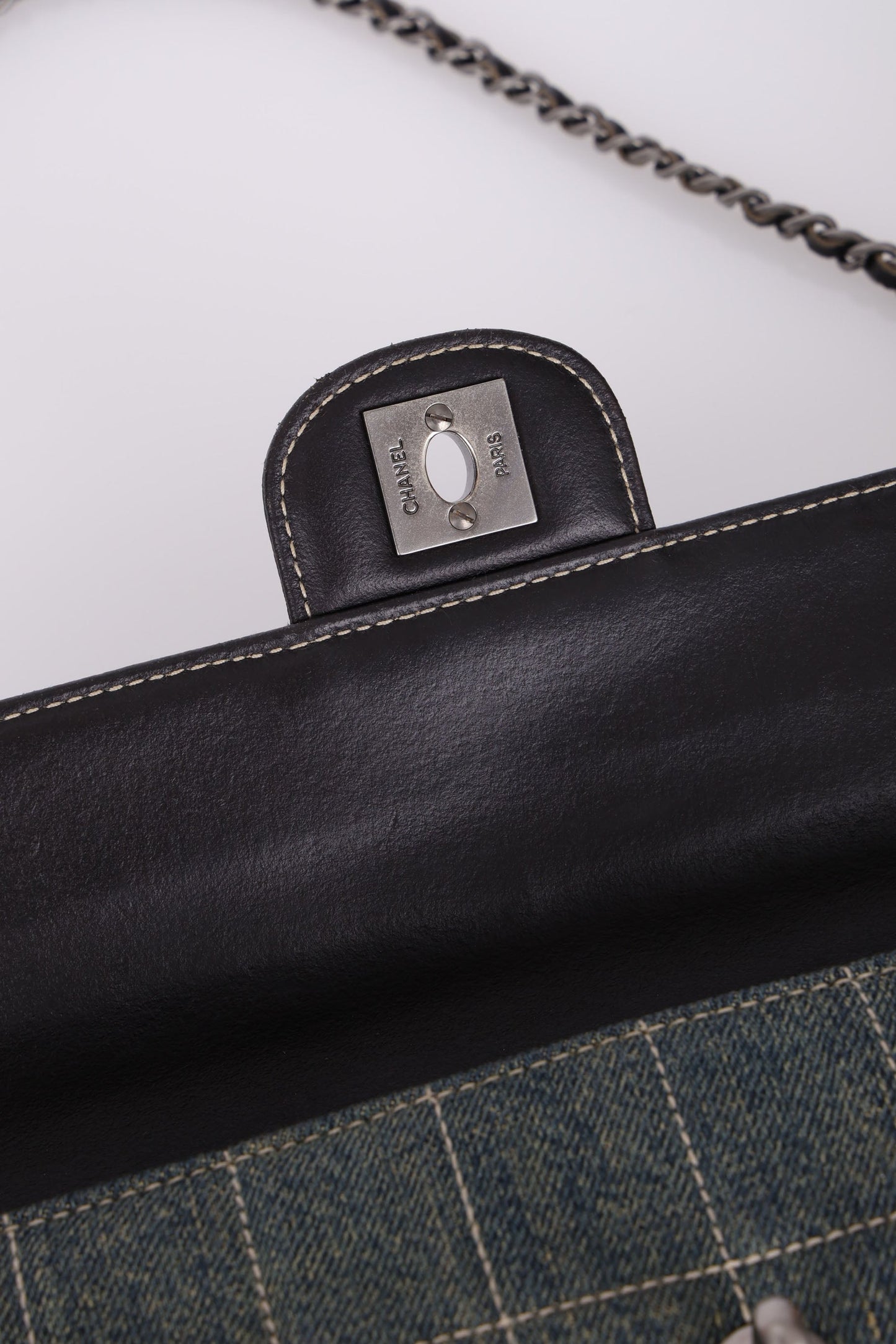 Chanel 2000 Denim East West Flap