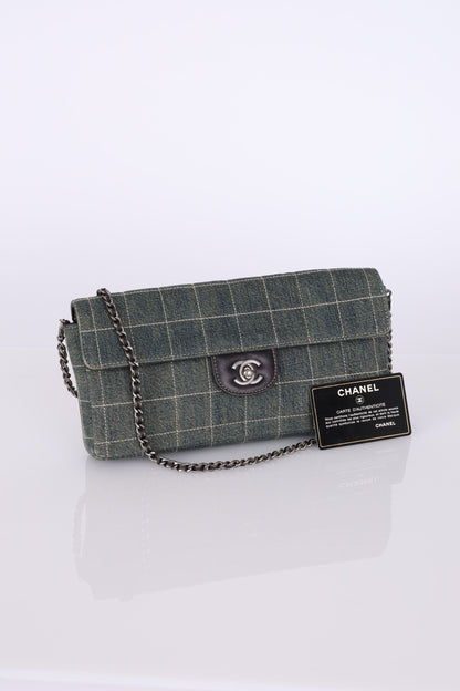 Chanel 2000 Denim East West Flap