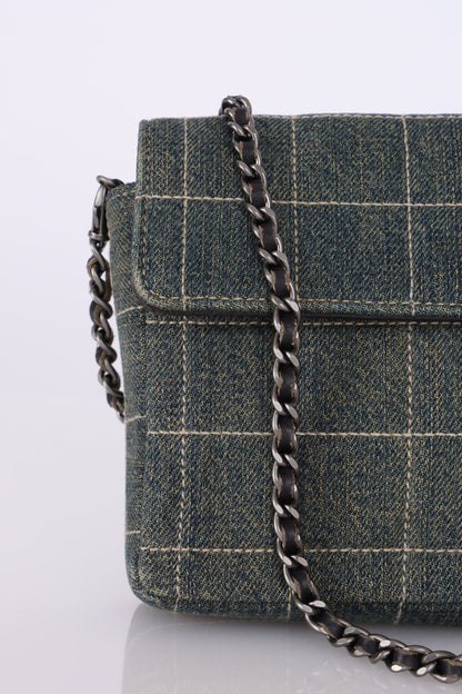 Chanel 2000 Denim East West Flap