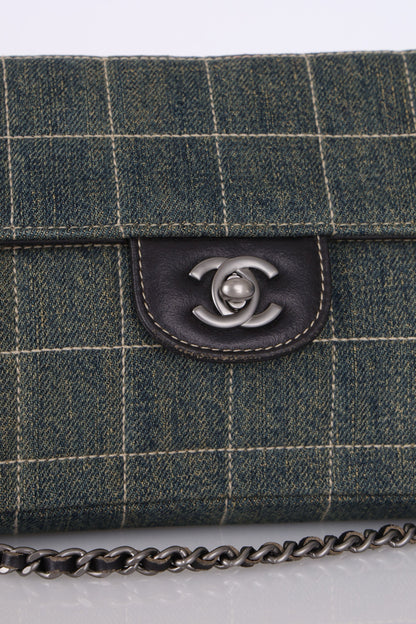 Chanel 2000 Denim East West Flap
