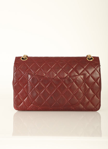 Chanel 1989 Red Lambskin Re-Issue Double Flap
