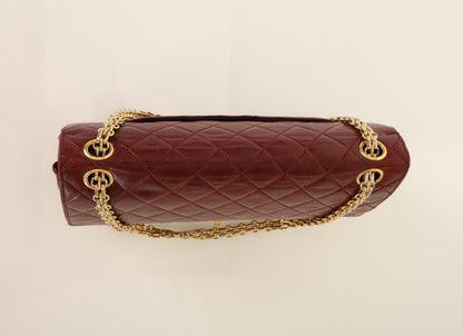 Chanel 1989 Red Lambskin Re-Issue Double Flap