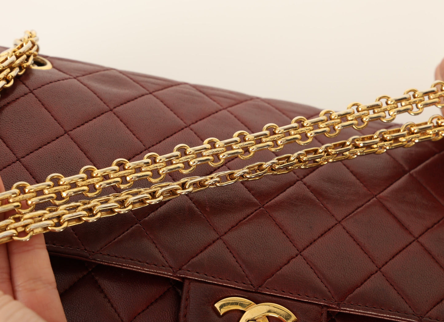Chanel 1989 Red Lambskin Re-Issue Double Flap