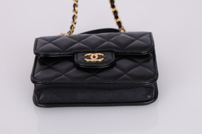 Chanel 2021 Lambskin Mini Top Handle