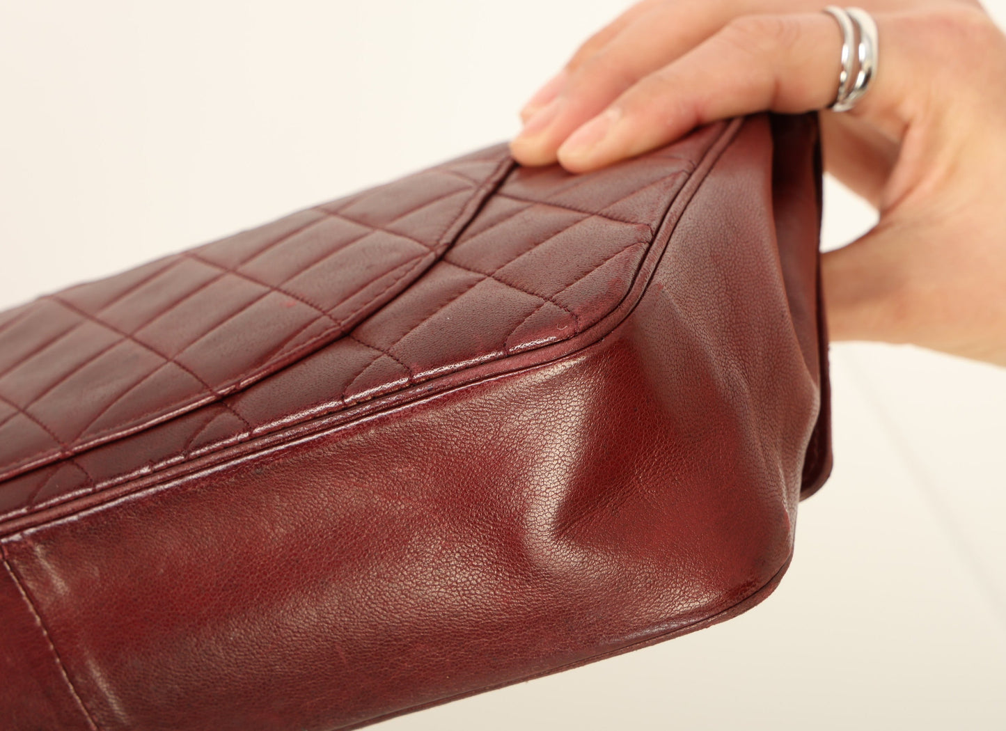 Chanel 1989 Red Lambskin Re-Issue Double Flap