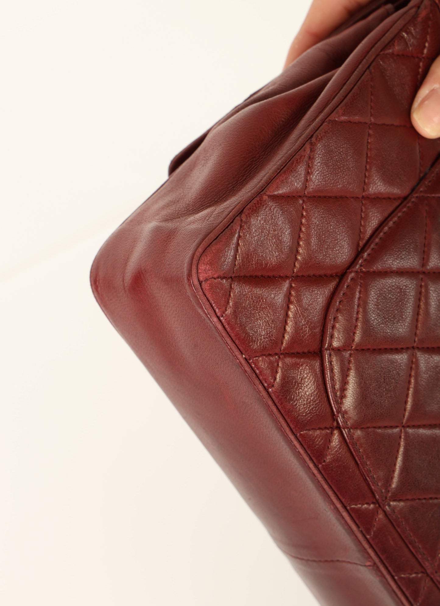 Chanel 1989 Red Lambskin Re-Issue Double Flap