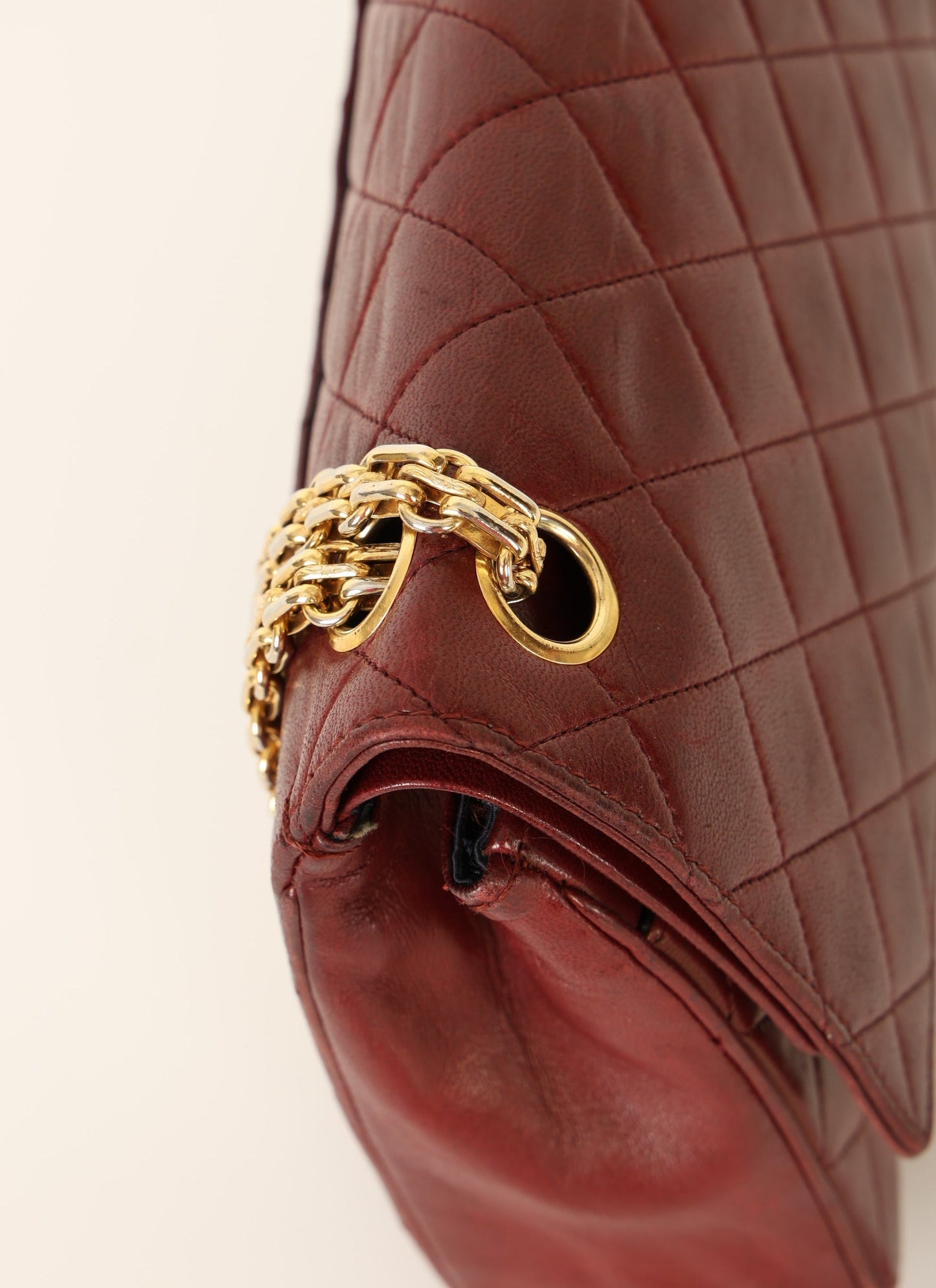 Chanel 1989 Red Lambskin Re-Issue Double Flap